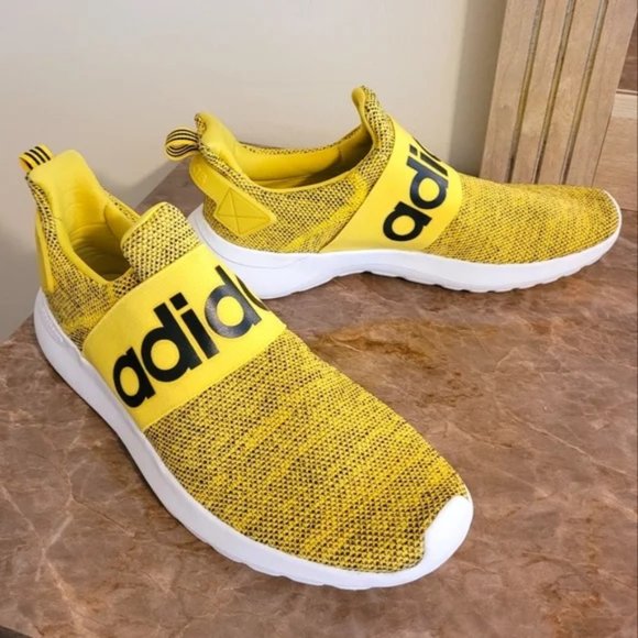 Adidas Cloudfoam Lite Racer Adapt Yellow Shoes - Picture 3 of 9